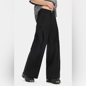 NWT- Women’s High Waisted Baggy Pants Casual Trousers Culottes  SIZE: Large